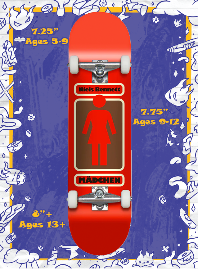 Girl Complete Skateboard 93 Til Niels Bennett 7.875